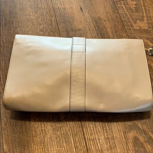 Alberta di Canio  Clutch  made in Italy  Taupe - Picture 4 of 8